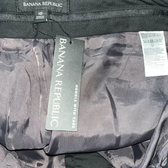 Banana Republic Floral Wide-Leg Trousers - Gold and White - Picture 12 of 16